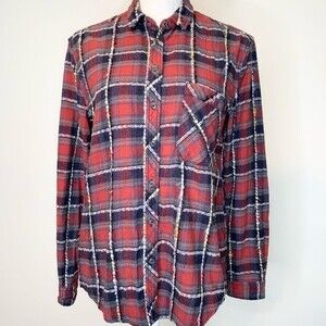 BDG Urban Outfitters Plaid & Yarn Flannel Button Down Shirt Small